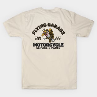 Flying Garage Motorcycle Shop T-Shirt